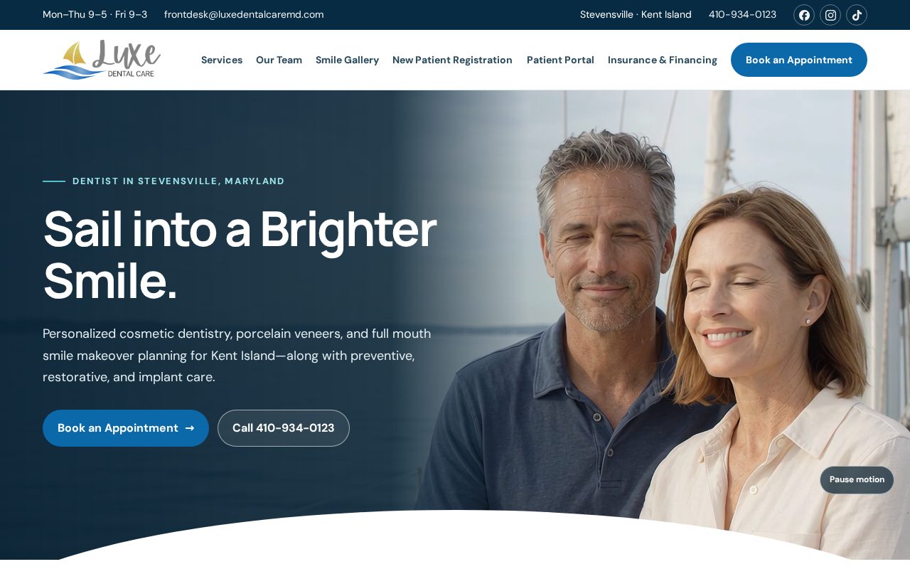 Luxe Dental Care: the website Dental Space built, Stevensville, MD