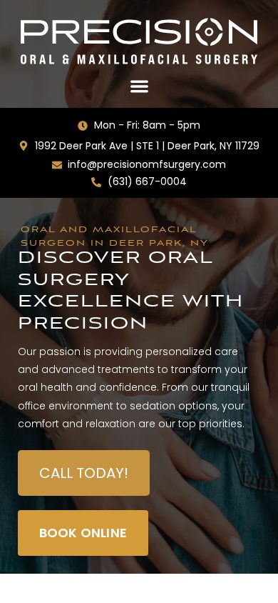 Precision Oral and Maxillofacial Surgery on a phone