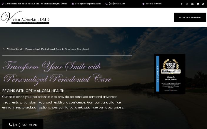 Vivian A. Sorkin, D.M.D.: a website Dental Space built